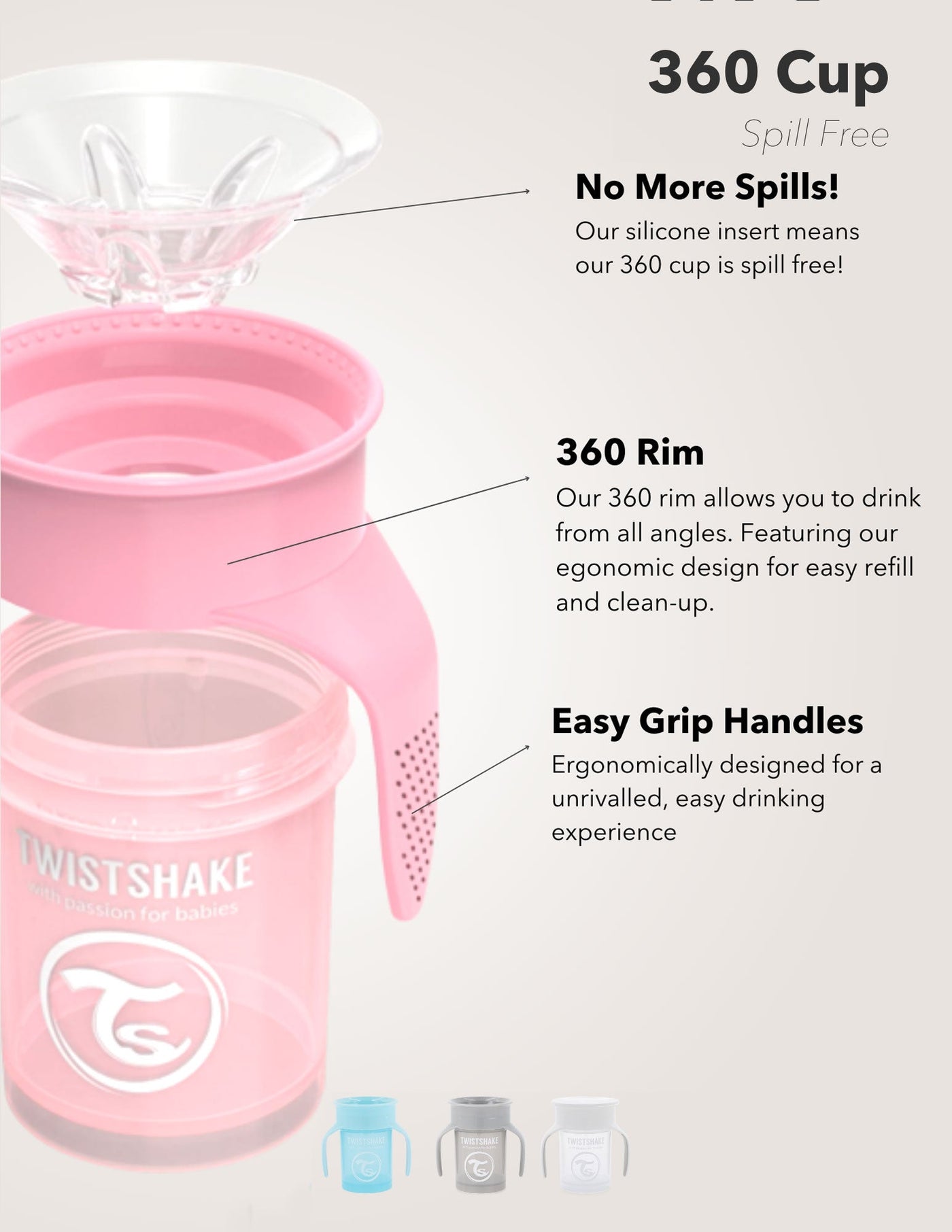 Twistshake 360 Cup Mess Free Drinking - Twistshakeshop